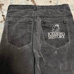 Vintage Iceberg History Snoopy Jeans Size 34x29 Peanuts Y2K